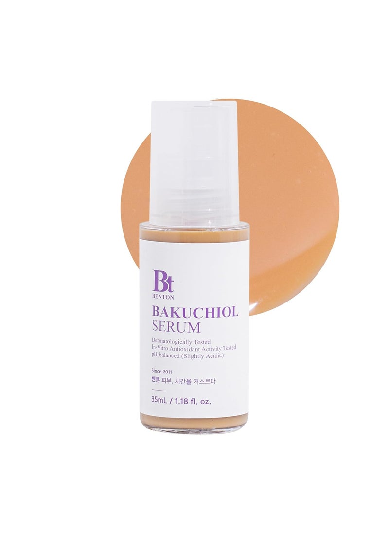 BENTON Bakuchiol Serum - Nourishing Serum for Face with Bakuchiol Retinol Alternative - Improve Elasticity and Control Photoaging - Serum for Sensitive Skin, 1.18 fl.oz.