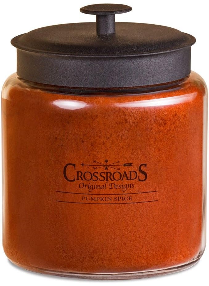 Crossroads Pumpkin Spice Scented 4-Wick Candle, 96 Ounce