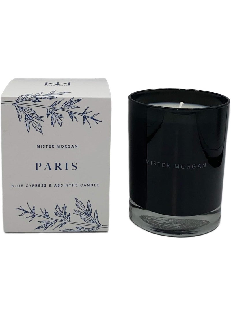 Mister Morgan Paris Blue Cypress and Absinthe Candle 11 Ounces