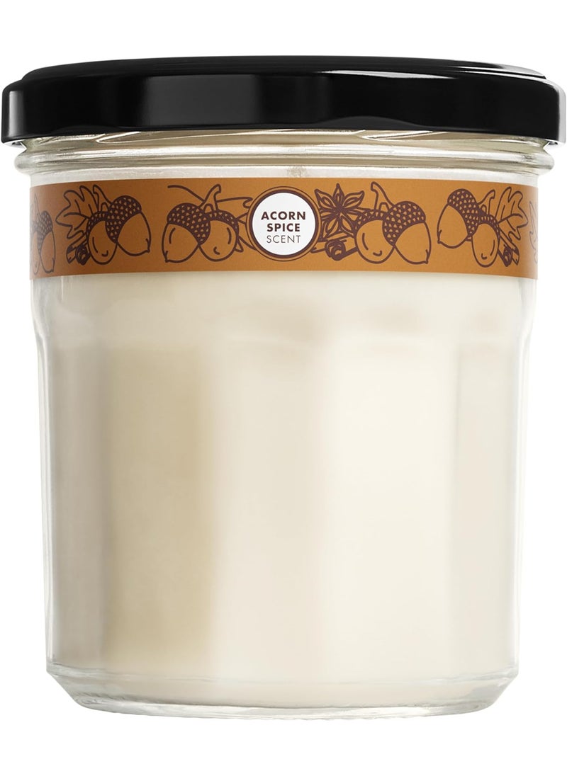 MRS. MEYER'S CLEAN DAY Soy Aromatherapy Candle, 35 Hour Burn Time, Made with Soy Wax and Essential Oils, Acorn Spice, 7.2 oz
