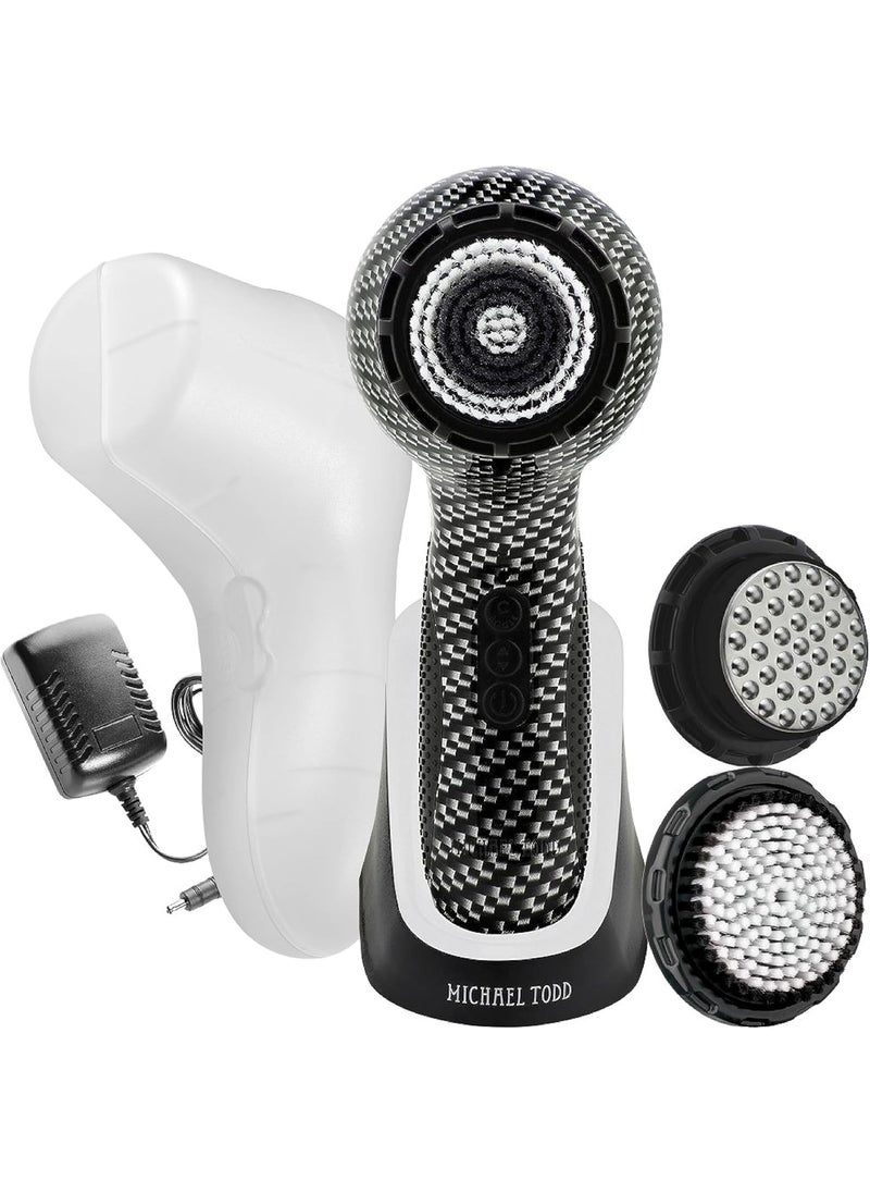 Michael Todd Beauty - Soniclear Elite - Facial Cleansing Brush System - 6-Speeds - Face Cleansing Brush & Exfoliating Body Scrubber
