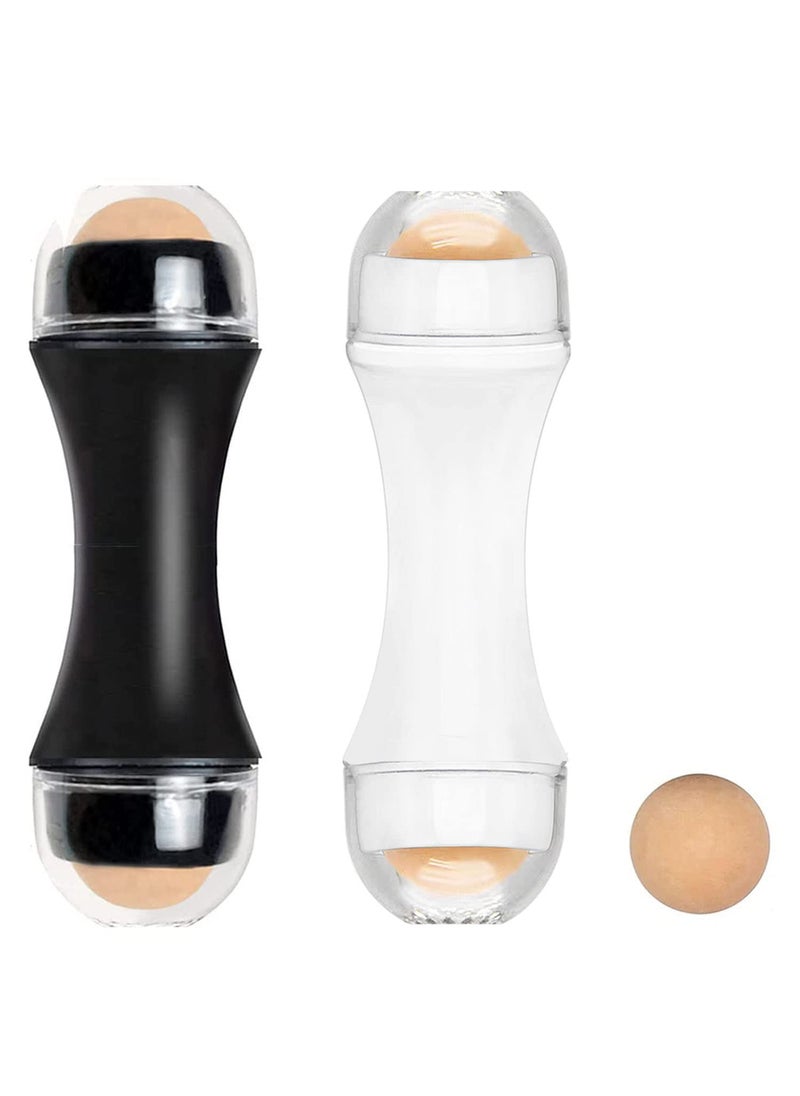 Oil-Absorbing Volcanic Face Roller,Oily Skin Control Roller,Reusable Face Roller Skin Care Facial Skin Care Tools (Black White)