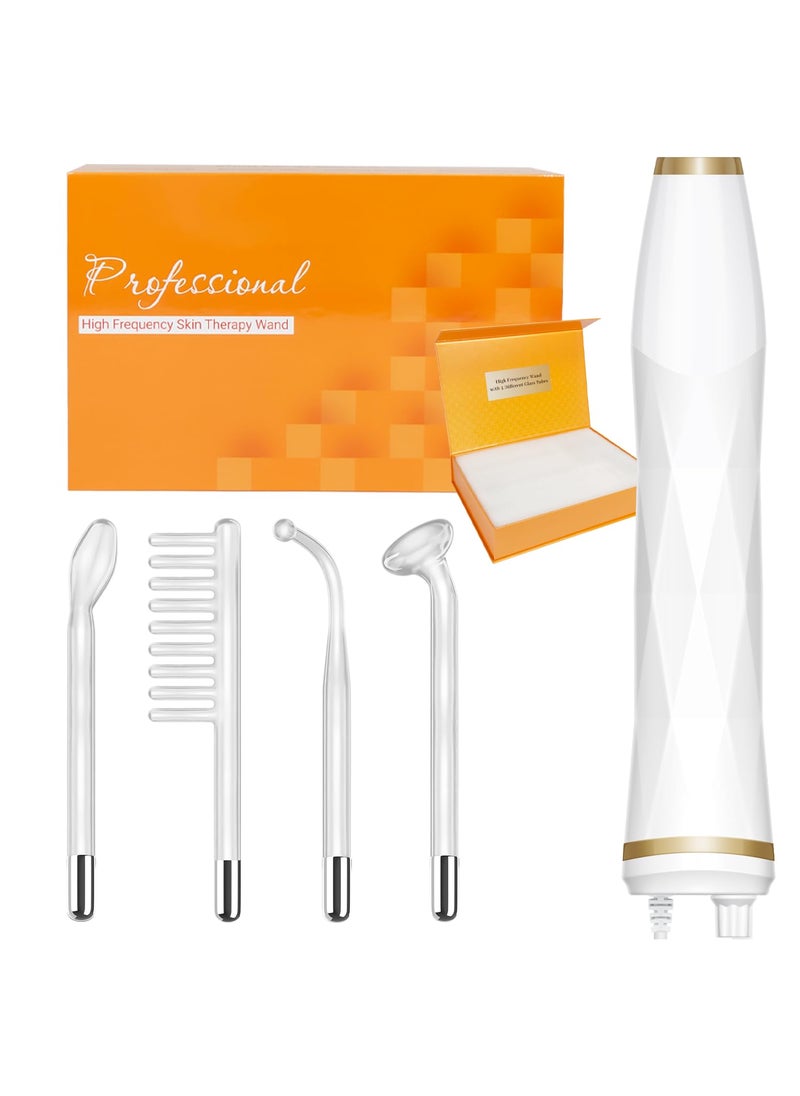 TUMAKOU Portable High Frequency Facial Machine - Orange High Frequency Face Skin Wand Device