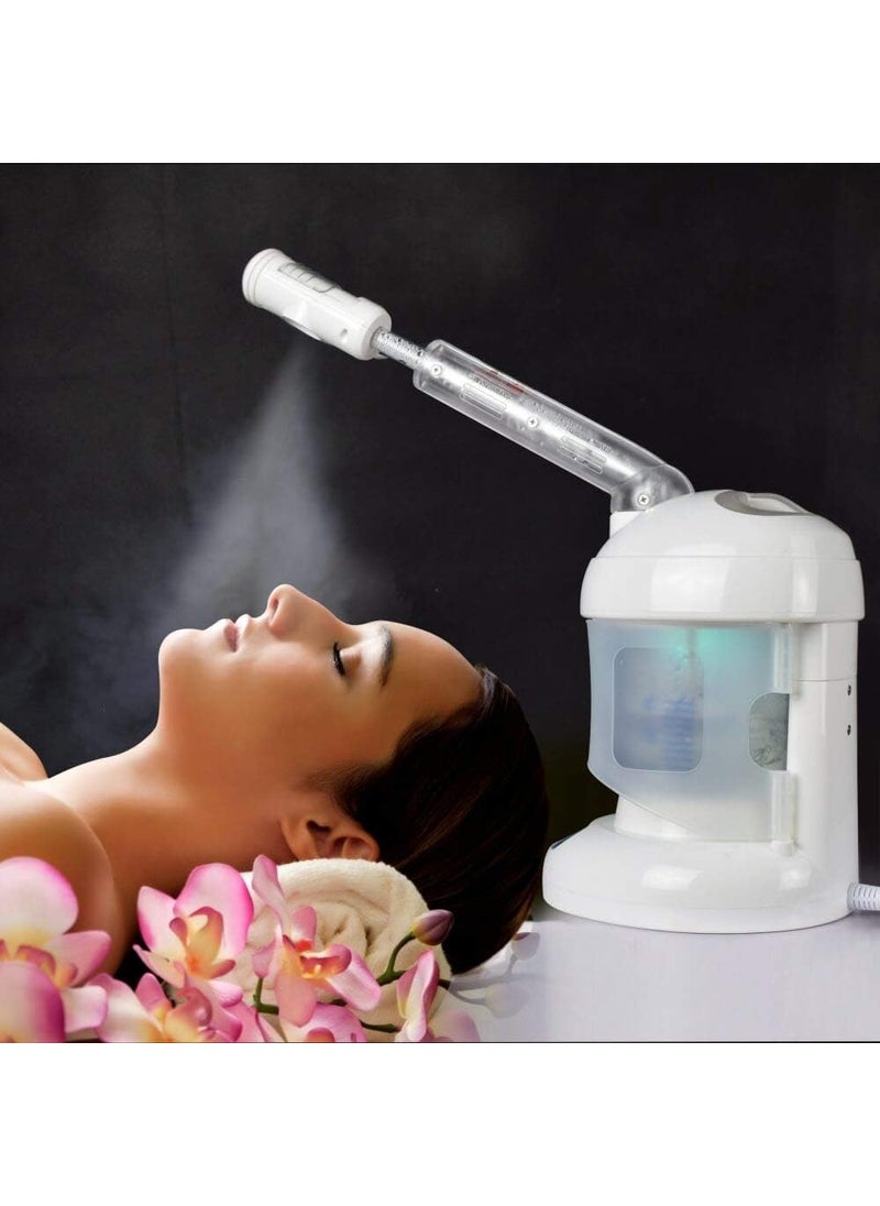 Kingsteam Facial Steamer - Ozone Steamer with Extendable Arm - Professional Nano Ionic Facial Steamer for Deep Cleaning - Portable for Personal Care Use at Home or Salon