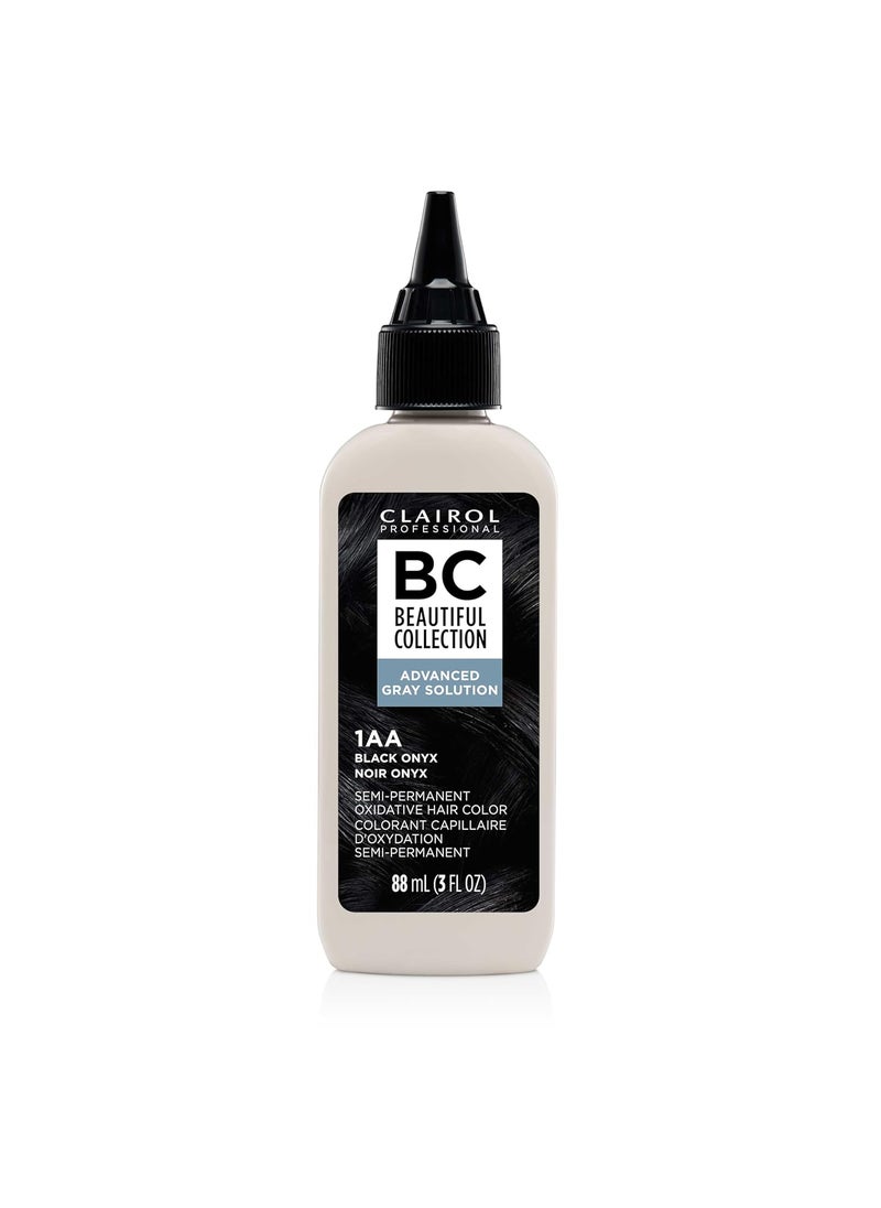 Clairol Professional Beautiful Collection Advanced Gray Solutions, 1AA Black Onyx, 3 oz.