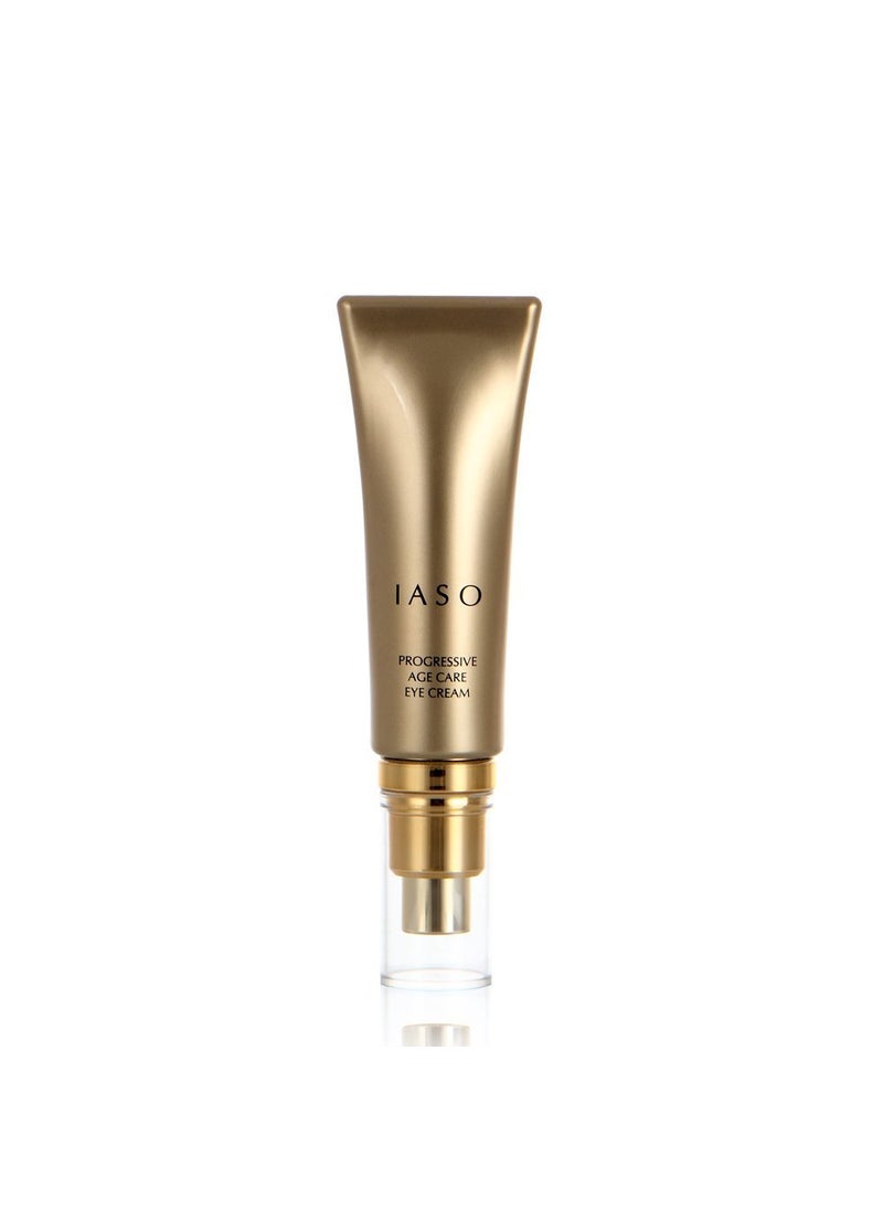 IASO Progressive Age Care Eye Cream | Premium Anti-Aging, Anti-Wrinkle Eye Cream, Reduces Puffiness, Dark Circles, Enriched with Ginseng, Powerful Anti-Aging Ingredients, Korean Skin Care, 1 oz