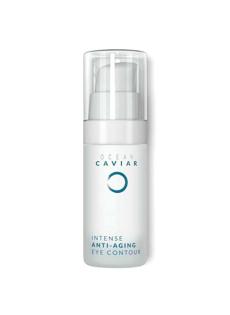 Noche Y Dia Caviar Eye Contour for Mature Skin - Made in Spain - Anti Aging Cream with Hyaluronic Acid - Targets Wrinkles, Bags, Puffiness, Circles - 30mL (1.02 fl oz)