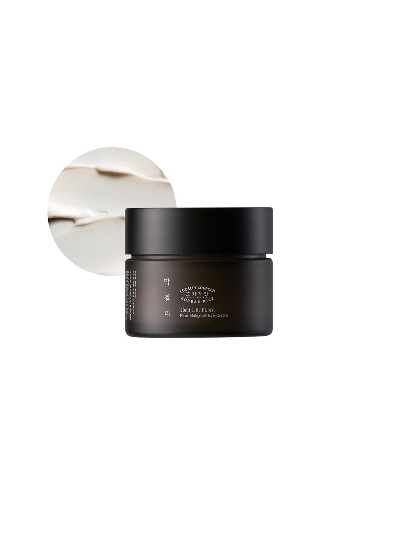 Rice Makgeolli Eye Cream | Made with Domestically Sourced Korean Rice | 30 ml (1.01 Fl Oz) | Korean Skin Care