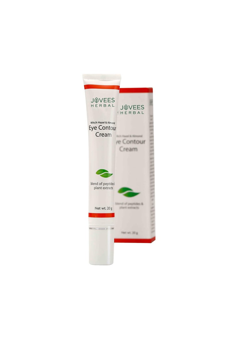 Jovees Eye Contour Cream with Hazel & Almond Remove Dark Circles & Puffiness 20gm by Jovees