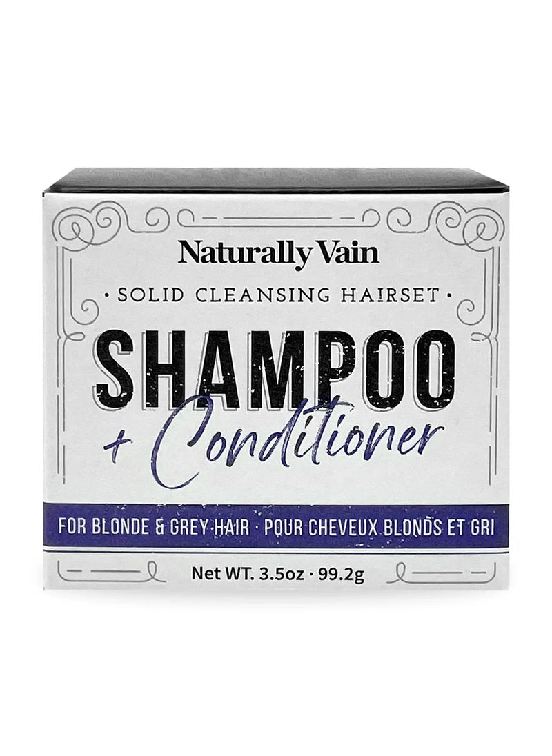 Blonde Hair Shampoo & Conditioner Set, Hair Soap, Blonde, Shine, Handmade, Natural, Essential Oils, Shea Butter, Travel Soaps, Hair Gift Set, Assorted Scents, 2-Pack