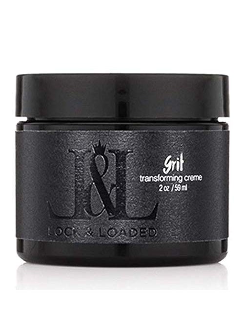 Lock & Loaded Grit Transforming Creme (2 oz.) - Strong Hold Pomade, Matte Finish Hair Cream for Textured Hair, Low Shine, Premium Ingredients