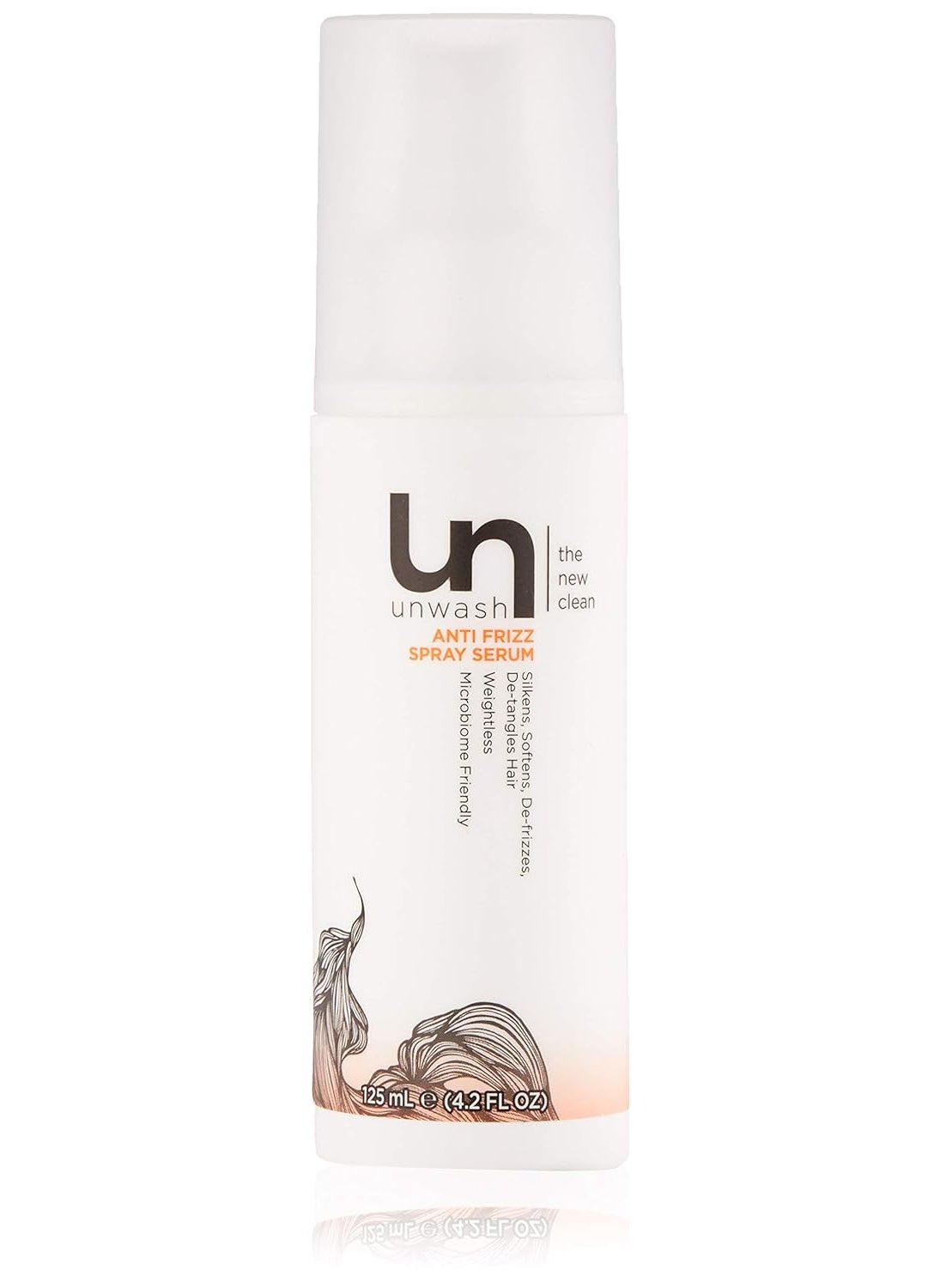 Unwash Anti-Frizz Spray Serum - Tames Frizz, Smooths Hair, Lightweight Formula, Cruelty-Free, Vegan, Sulfate & Paraben Free, 4.2 fl oz