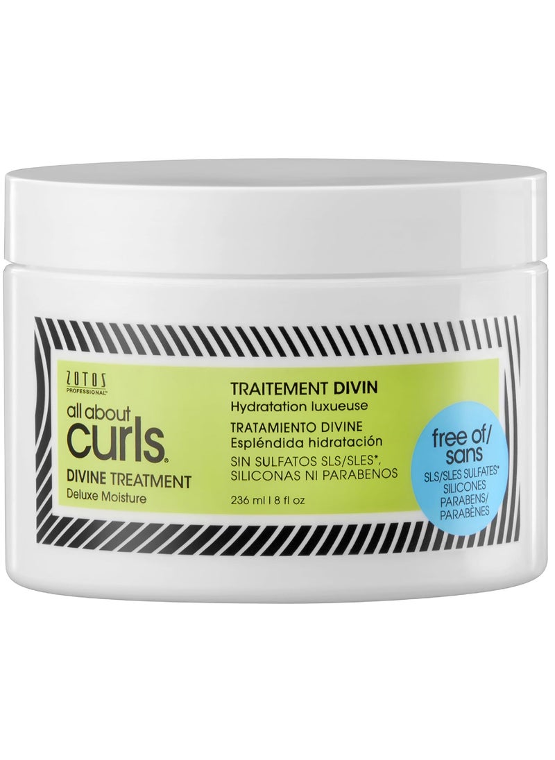 All About Curls Divine Treatment | Deluxe Moisture | Strengthens Hair | 3X Resistance to Breaking | All Curly Hair Types