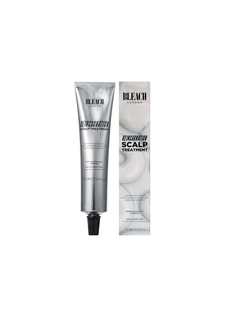 Bleach London Reincarnation Scalp Treatment - Microbiome Booster for Dry Scalps - Encourages Hair Growth - For Sensitive Skin - Fragrance Free - Dermatologically Approved - Vegan PETA-Approved - 75ml