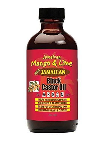 Jamaican Mango and Lime Black Castor Oil, Argan, 4 Ounce (Pack of 6)
