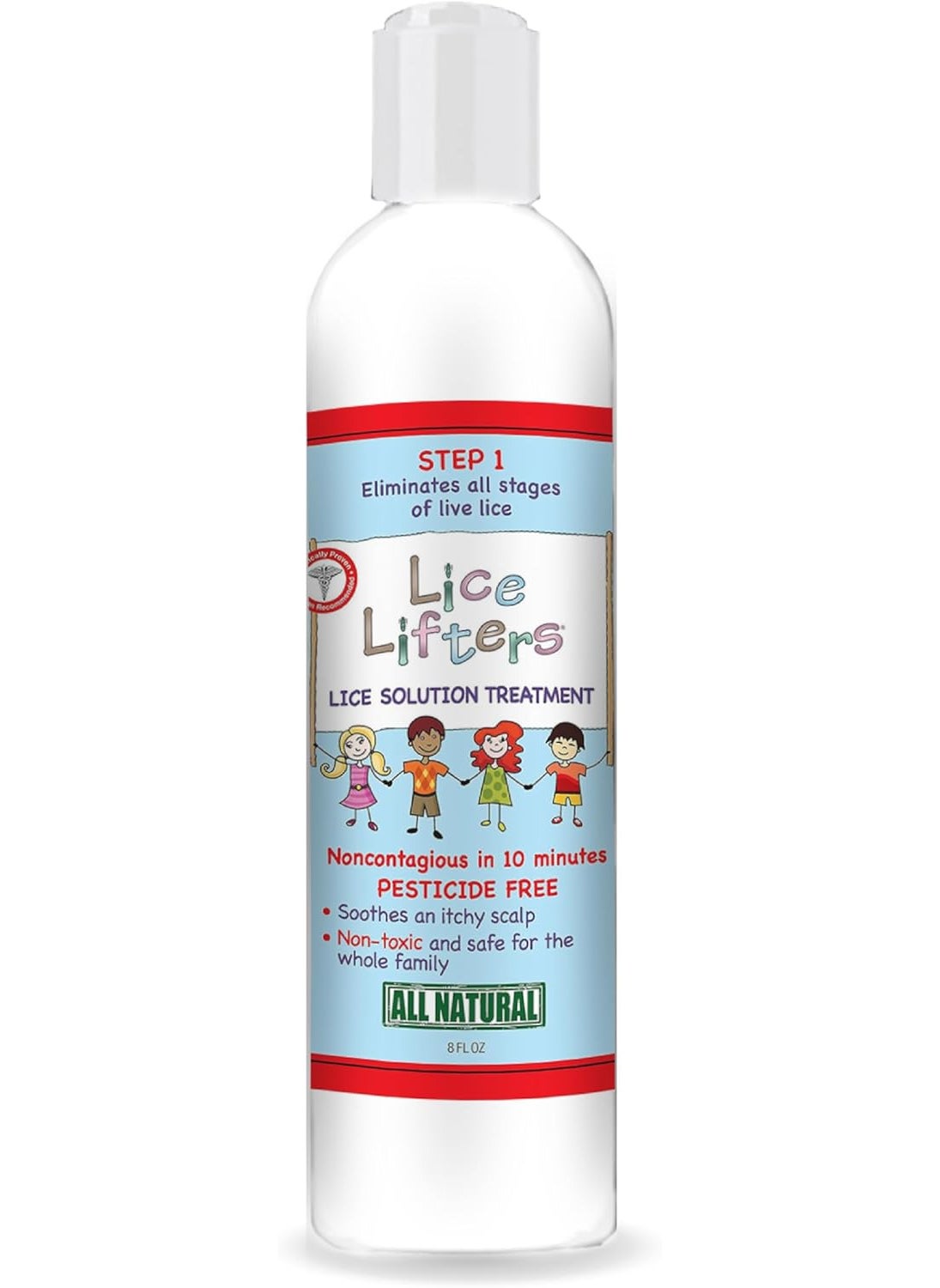 Lice Lifters Solution for Lice Care, Oil-Based Formula, Gentle on Scalp & Hair, Family Safe, 8 oz