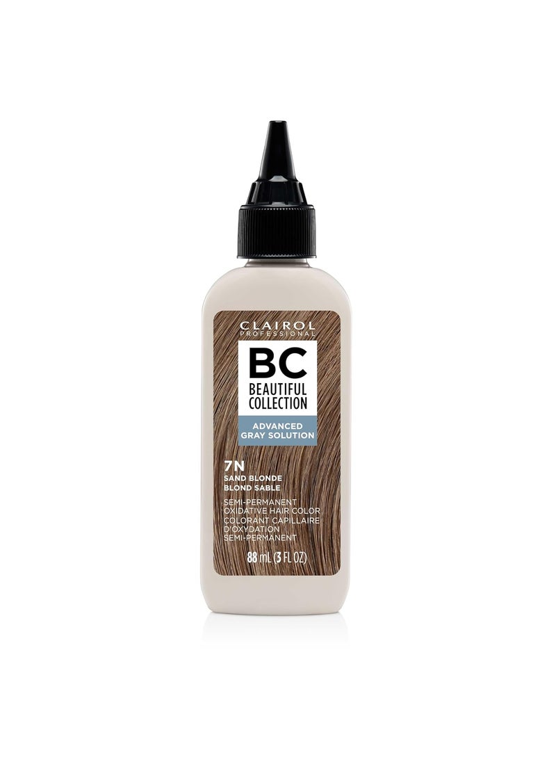 Clairol Professional Beautiful Collection Advanced Gray Solutions, 7N Sand Blonde, 3 oz.