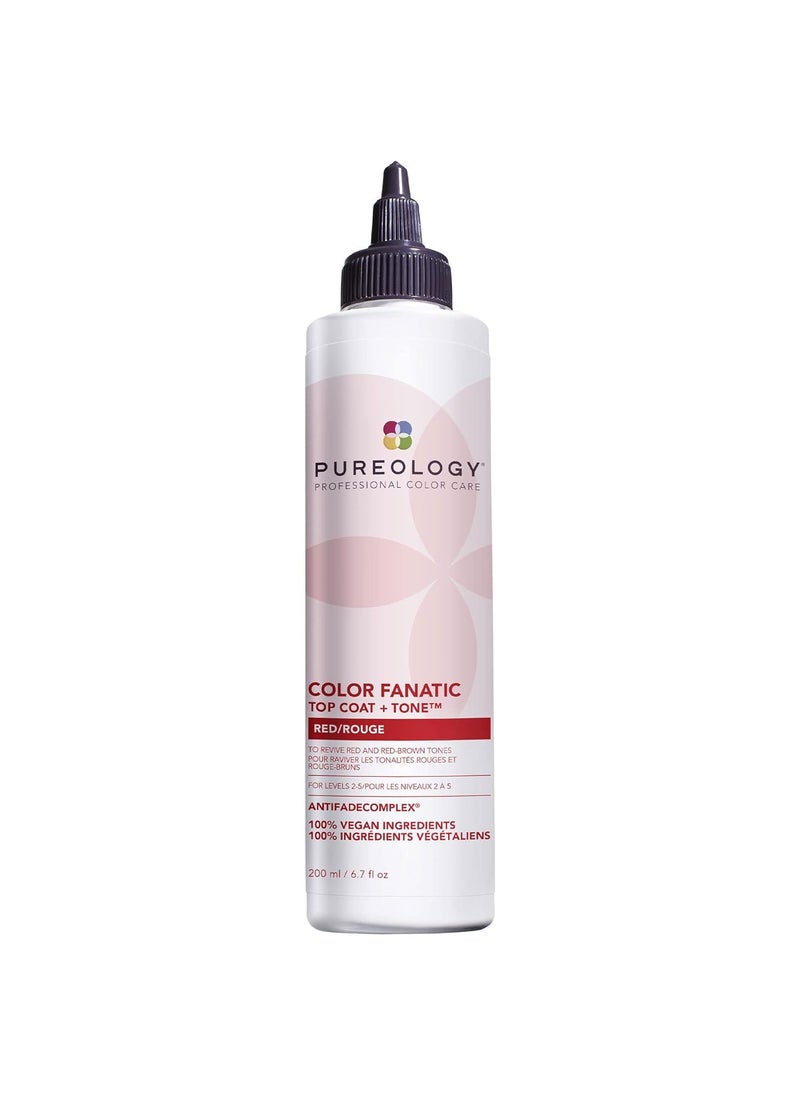 Pureology Color Fanatic Top Coat + Tone - Maintains Hair Color Treatment, Adds Vibrancy to Natural Hair Color, Smooths & Adds Shine