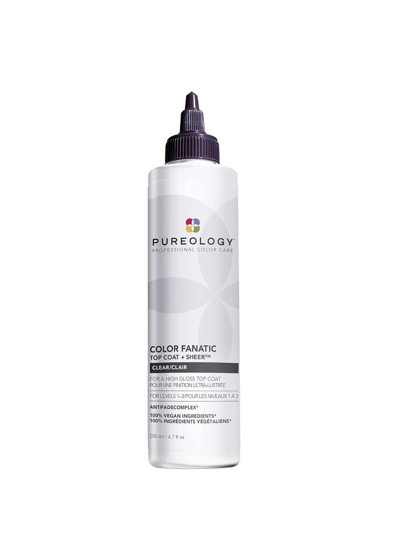 Pureology Color Fanatic Top Coat + Tone - Maintains Hair Color Treatment, Adds Vibrancy to Natural Hair Color, Smooths & Adds Shine