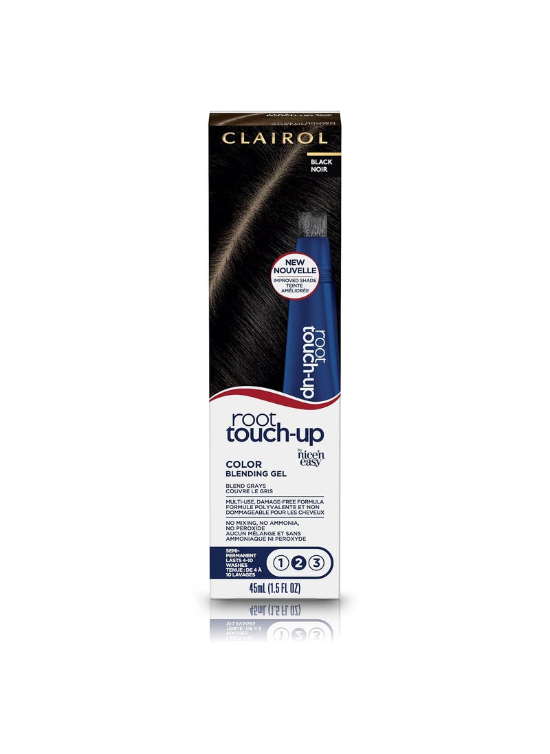 Clairol Root Touch-Up Semi-Permanent Hair Color Blending Gel, 2 Black, Pack of 1