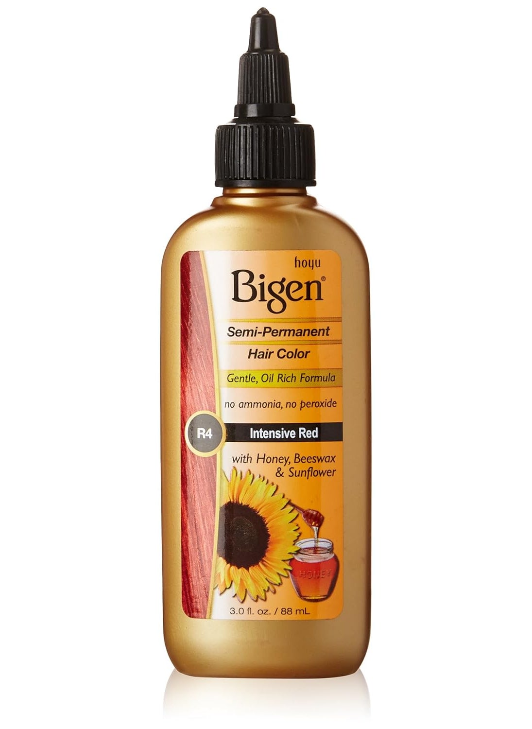 Bigen Semi Permanent Hair Color, Intense Red, 3.0 Ounce
