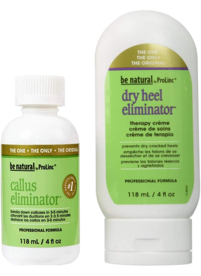 Be Natural Callus Eliminator- Dry Heel Eliminator Set