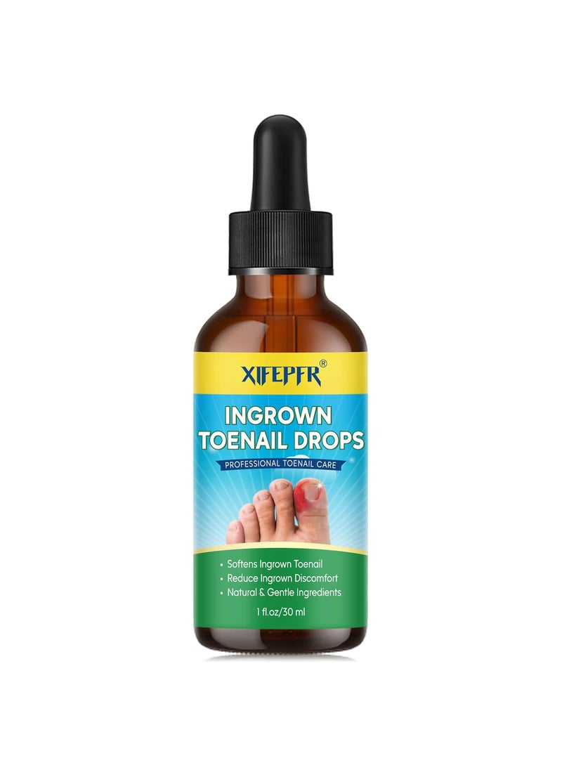 Ingrown Toenail Treatment, Ingrown Toenail Reliever and Softener for Easy Trimming, Ingrown Toenail Remover, Ingrown Toenail Corrector Drops, 30ml