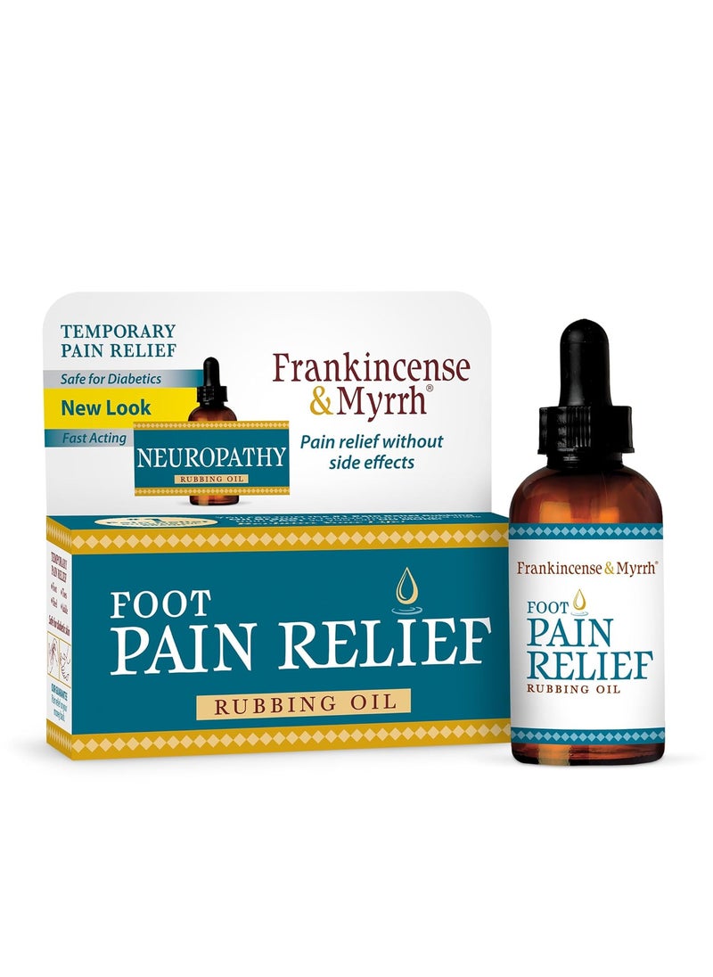 Frankincense and Myrrh Foot Pain Relief Rubbing Oil, Neuropathy Pain Relief for feet, Frankincense Essential Oil, Diabetic Lotion & Cream, Nerve, Neuropathy & Restless Legs Syndrome, Maximum Strength
