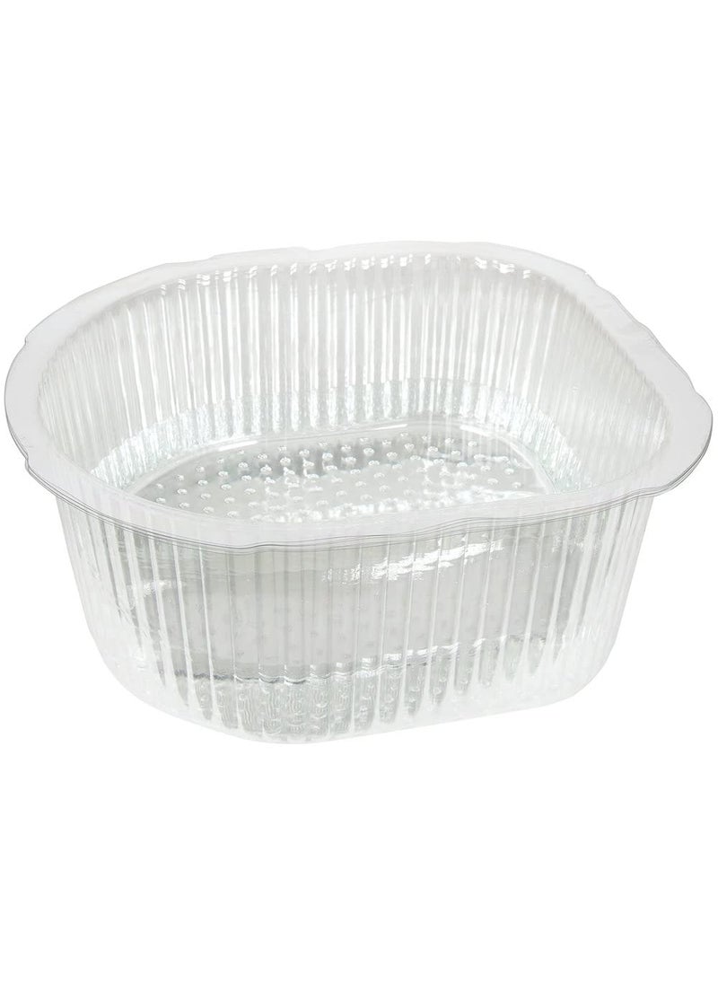 ForPro Professional Collection Universal Pedi Bath Liners - 50% THICKER - Fit Footsie Bath, Disposable Pedicure Foot Tub Liners for Foot Spa Basins & Foot Bath Soaks, Clear, 100-Count