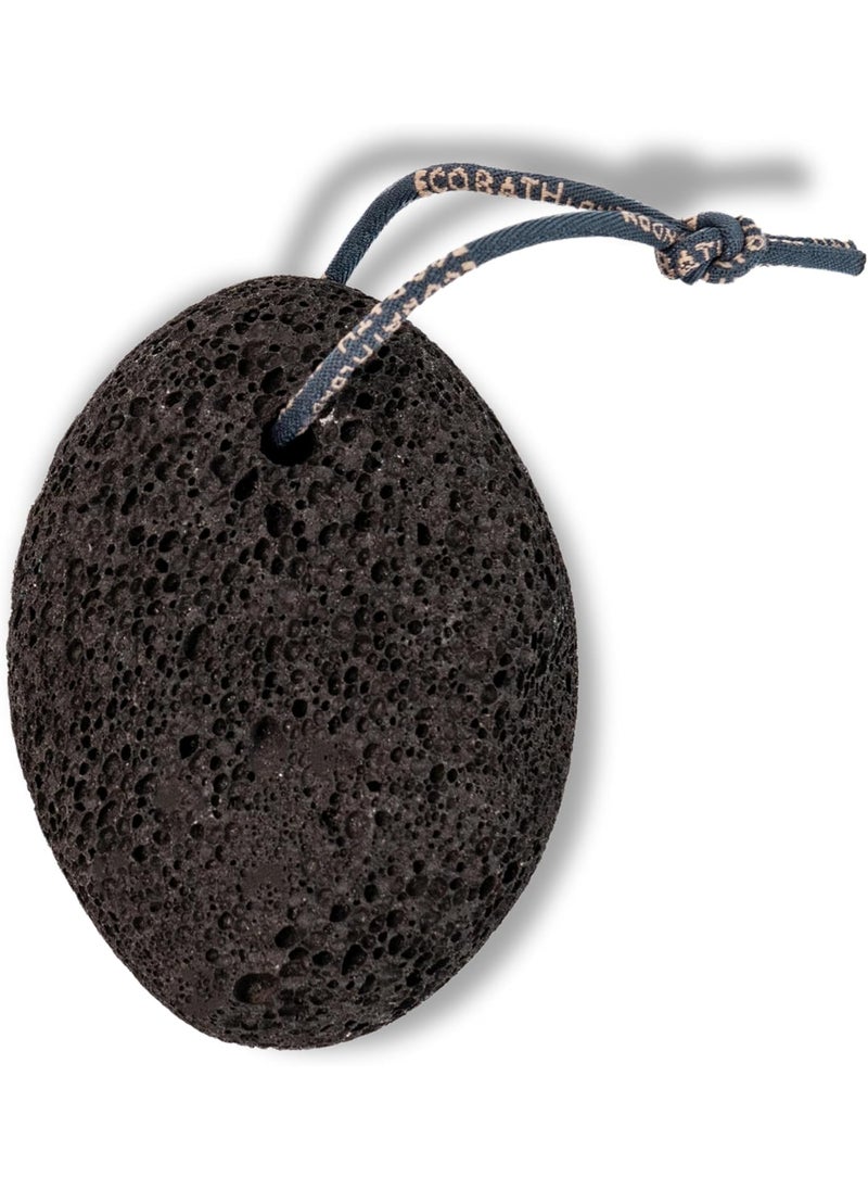 Natural Pumice Stone - Premium Foot Scrubber for Dead Hard Skin and Callus Removal, Pumice Stone for Feet (Black)