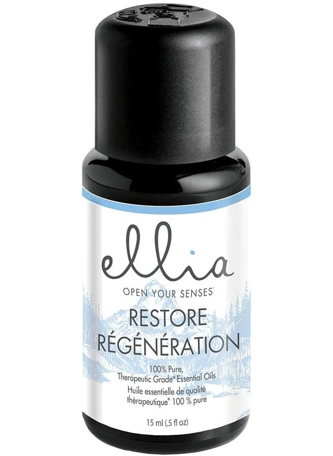 Ellia Diffuser Essential Oil | Restore Blend| 15ml, 100% Pure, Therapeutic Grade