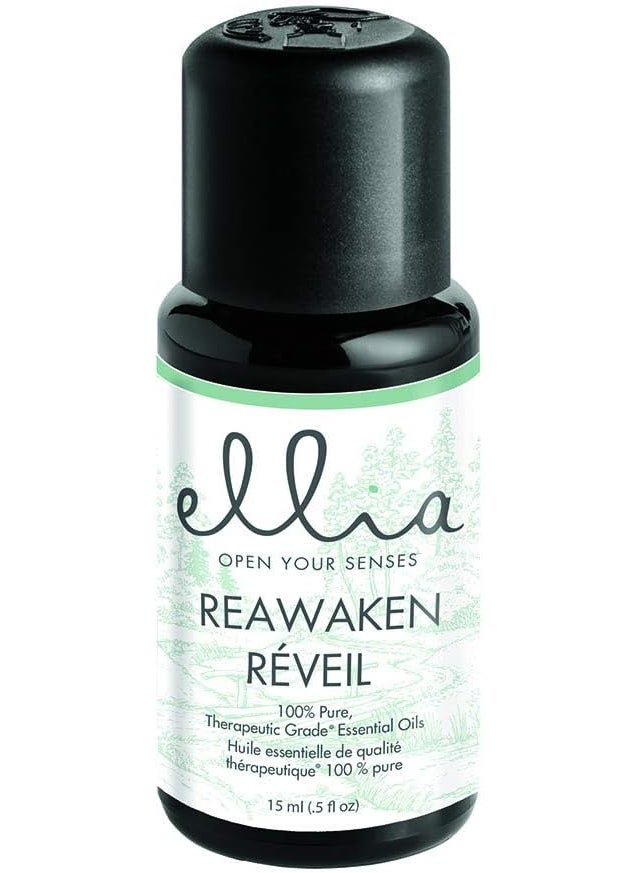 Ellia Diffuser Essential Oil | Reawaken Blend| 15ml, 100% Pure, Therapeutic Grade