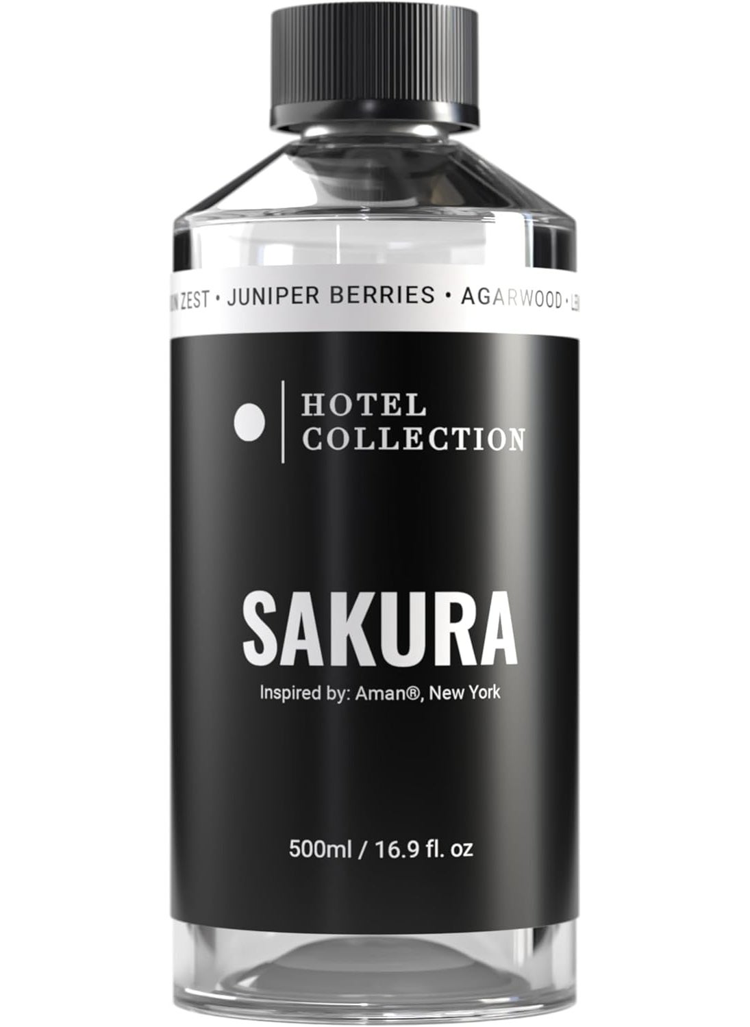 Diffuser Oil-Sakura-Aromatherapy Essential Fragrance Oil-Luxury Hotel Inspired-Lemon Zest, Juniper Berries & Agarwood-500ML 16.9 Fl oz