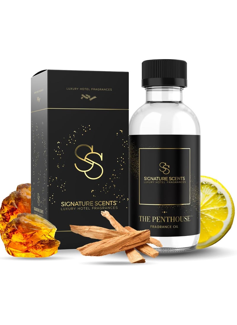 Luxury Hotel Diffuser Oil for Hotels and Homes - Aromatherapy Oils for use with an Essential Oil Diffuser at Home - Fragrance-Scent Diffuser Oil Blend (The Penthouse) 4.05fl oz (120ml)