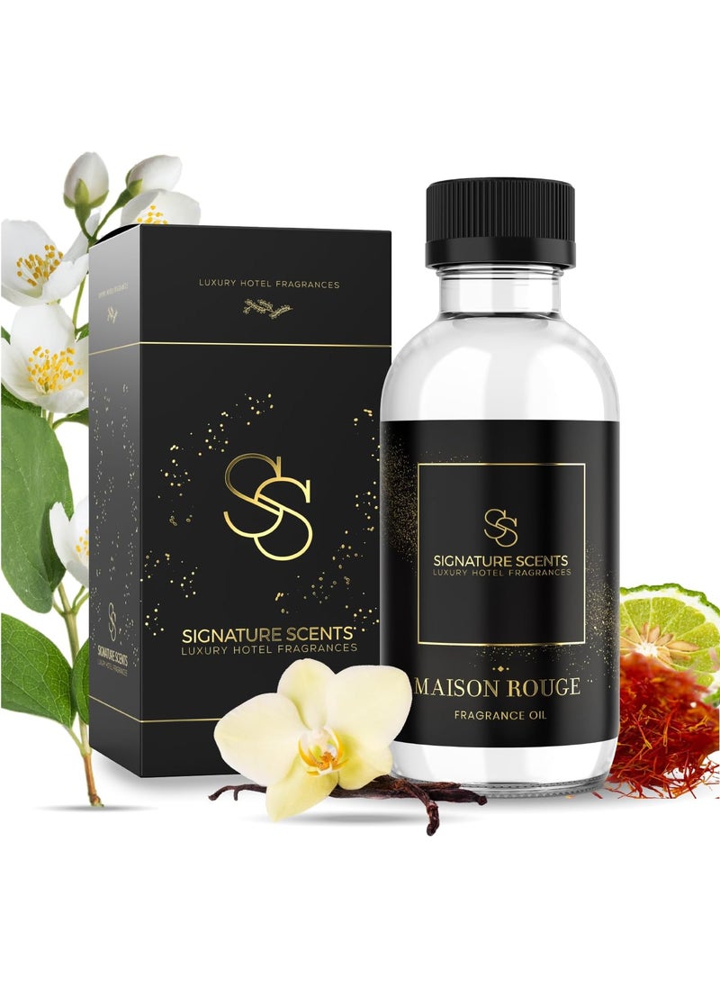 Luxury Hotel Diffuser Oil for Hotels and Homes - Aromatherapy Oils for use with an Essential Oil Diffuser at Home - Fragrance-Scent Diffuser Oil Blend (Maison Rouge) 4.05fl oz (120ml)