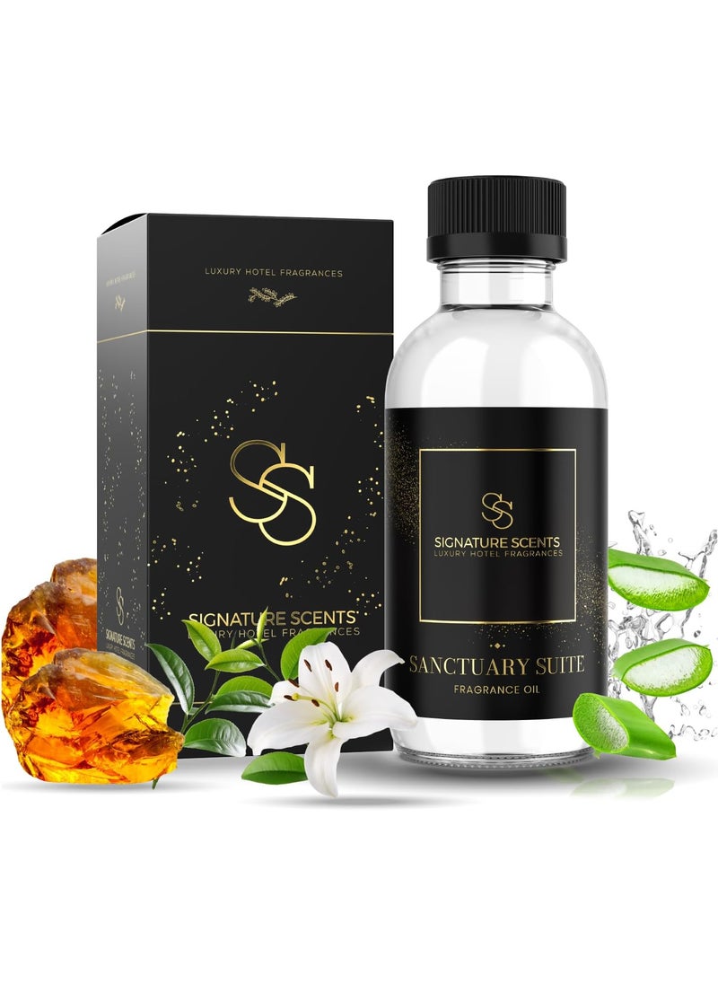 Luxury Hotel Fragrances - Hotel Fragrance Oil - Diffuser Oil Blends for Aromatherapy (Sanctuary Suite) 4.05 Fl Oz (120ml)