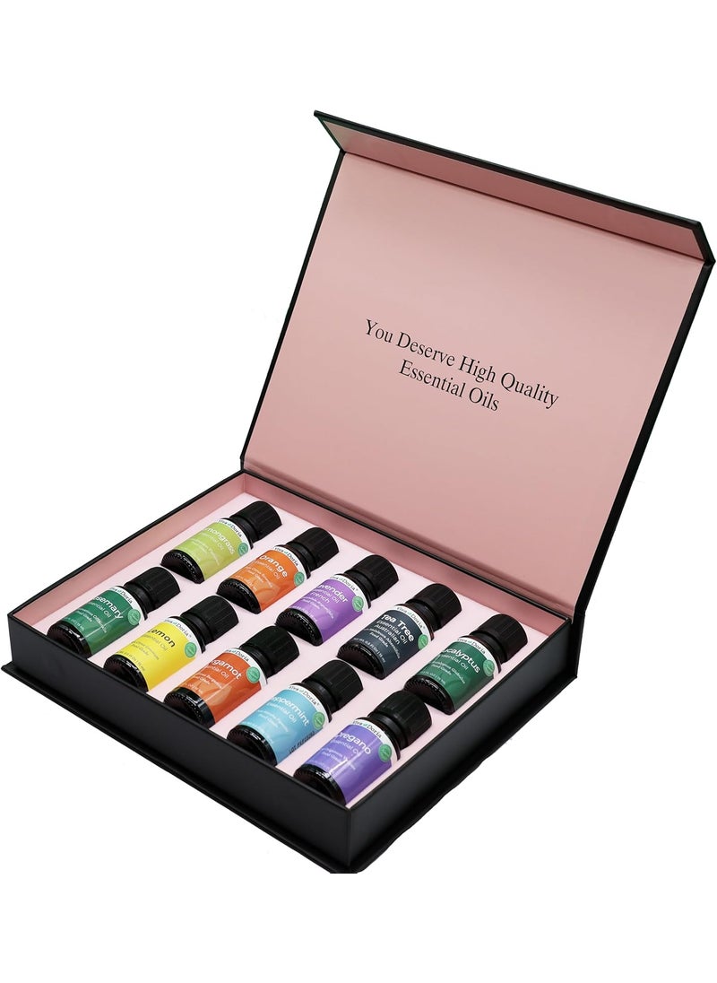 Viva Doria Food Grade Essential Oil Set - Top 10 Blends for Diffusers, Home Care, Candle Making Scents, Fragrance, Aromatherapy, Humidifiers