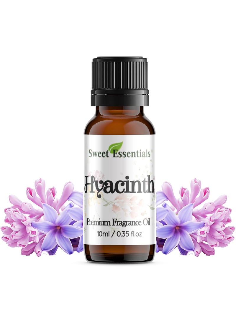 Hyacinth, 10ml Premium Fragrance Oil, Aromatherapy, Diffuser, Crafts, Soap, Home Scents, Bath & Body, DIY Parfum and Much More. Versatile and Long-Lasting (10ml / 0.35fl oz)