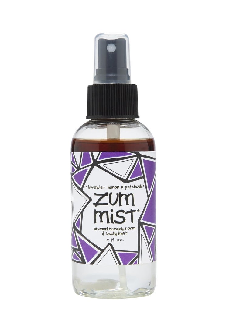 Indigo Wild Zum Mist Aromatherapy Spray, Lavender-Lemon and Patchouli, 4 Fluid Ounce