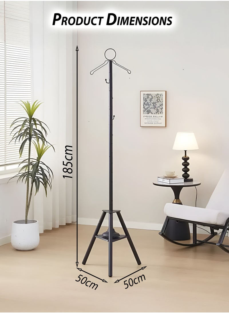 Vertical  Arabic Bukhoor Clothes Steamer Stand for Abaya Kandura Thobe 185cm Tall Carbon Steel Incense Burner with Umbrella Smoke Cap, 360° Steam Holes & Hanger for Traditional Garment Fragrance Dukhoon Bakhoor Oudh Al Makhmoukh Haneen Asrar Rehab Haramain