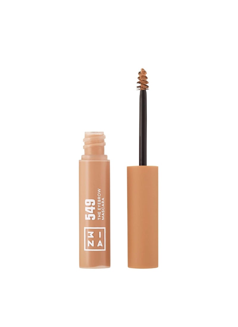3INA MAKEUP - Vegan - Cruelty Free - The Eyebrow Mascara 549 - Cream - Fixes, Defines, Adds Volume and Control Brows -Non Sticky Gel Formula - Dense & Fuller Brows - Multiplier Effect - Good Adhesion