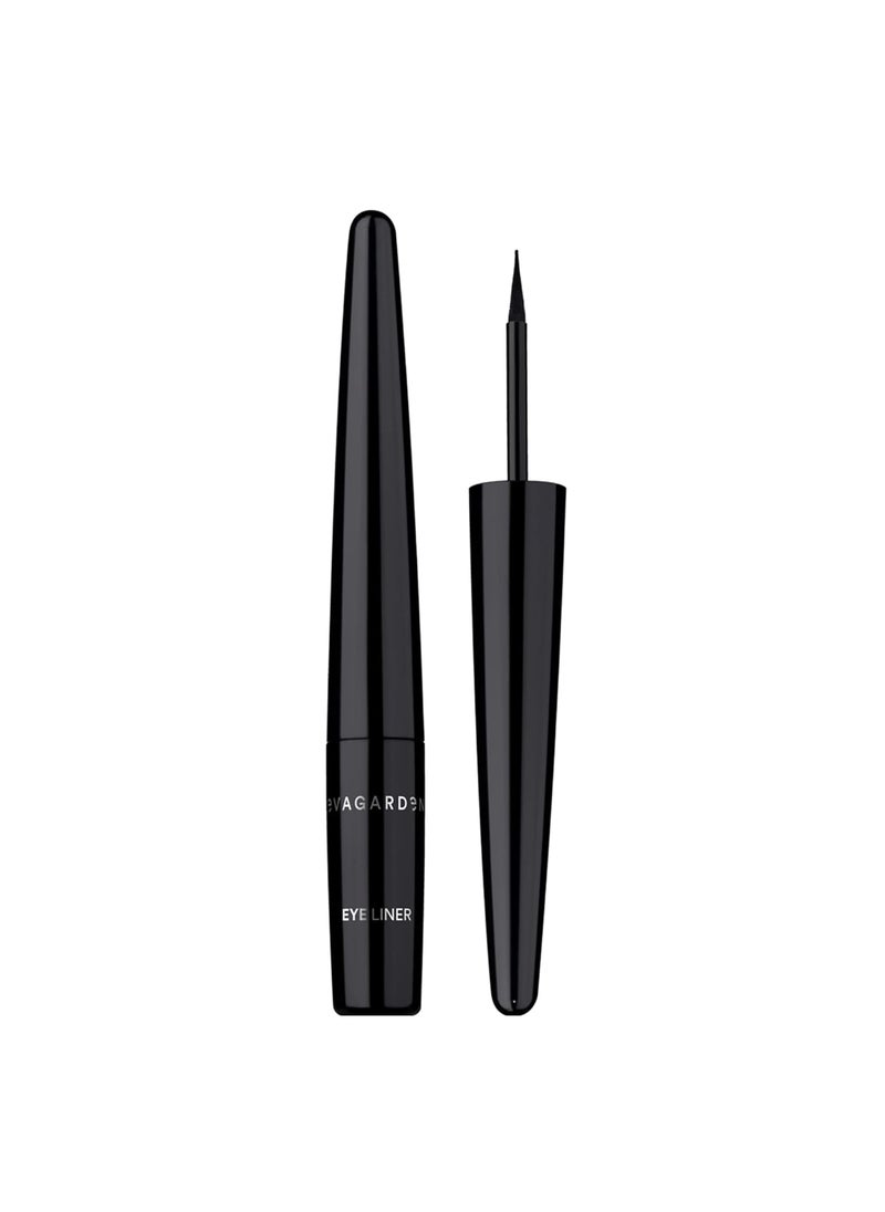 Long Lasting Eye Liner - Liquid Formula with Thin Applicator for Precise, Quick Makeup - Emphasize Your Look with Graphics - Set Curves from Light to Dramatic - 01 Black - 0.05 oz