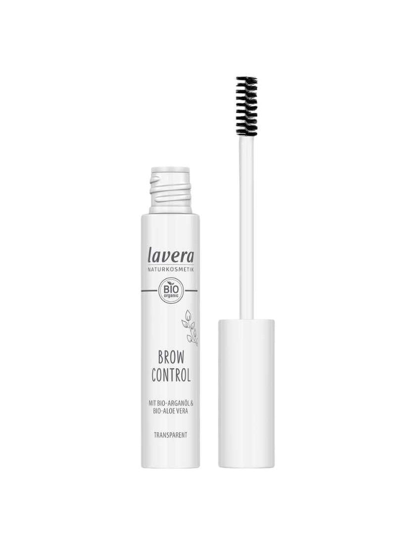 lavera Brow Control - Transparent 01 - Eyebrow Gel with Organic Aloe Vera & Argan Oil for Lang Lasting Results - Fixating Brow Gel - Eye Make Up - PETA Certified - Vegan - Made in Germany - 0.3 Fl Oz