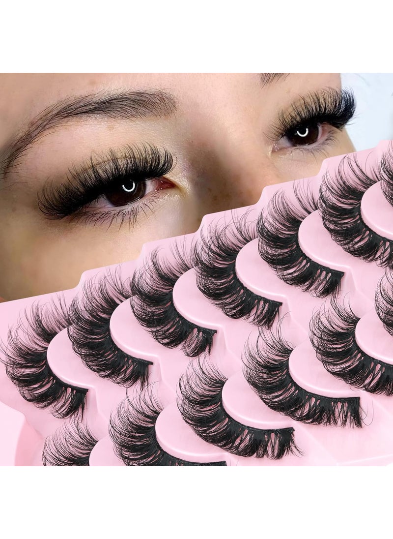 Fluffy Wispy False Eyelashes 15mm Natural Eyelashes Look Lashes that Look Like Extensions 3D Strips Lashes by Focipeysa