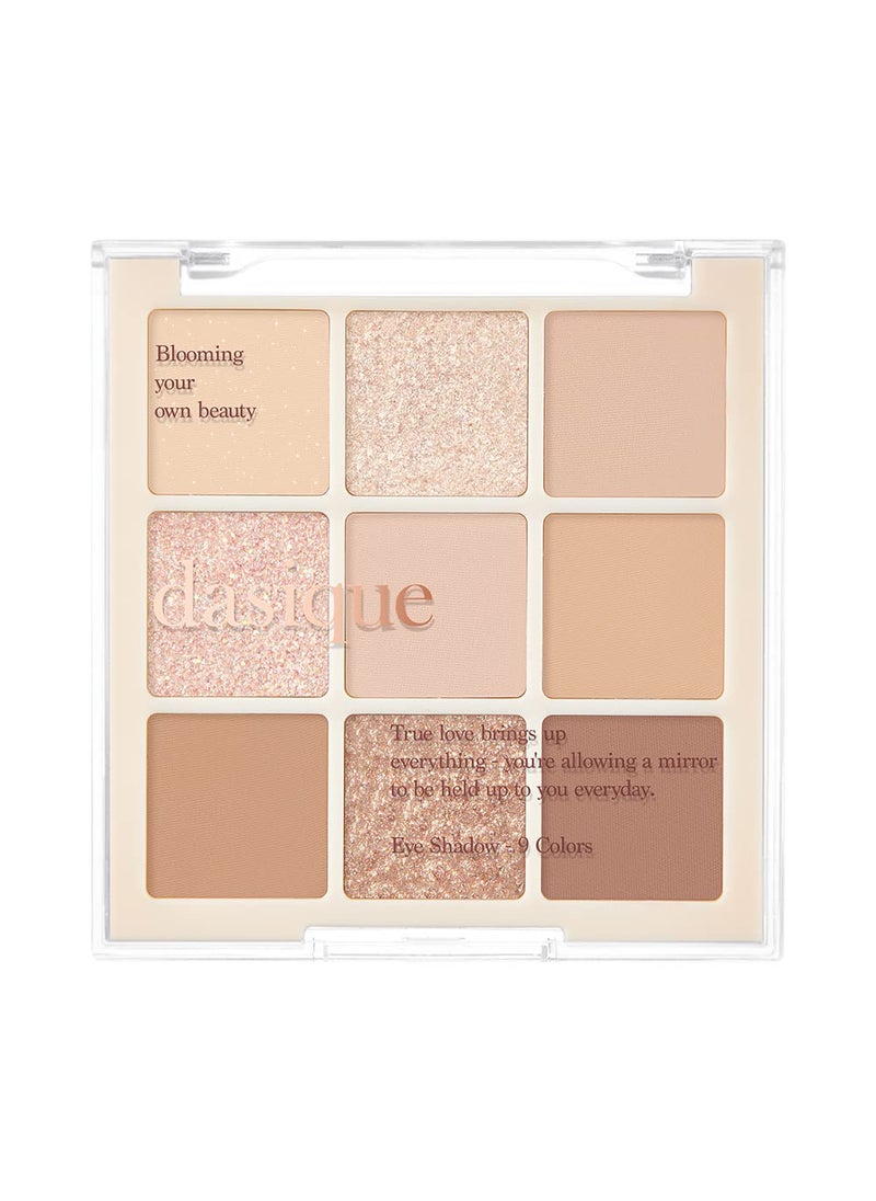 dasique Shadow Palette #07 Milk Latte 8g I 9 Blendable Shades in Smooth Matte and Shimmer Finishes with Gorgeous Pearls | Eye Makeup Palette | Cruelty Free | K-beauty