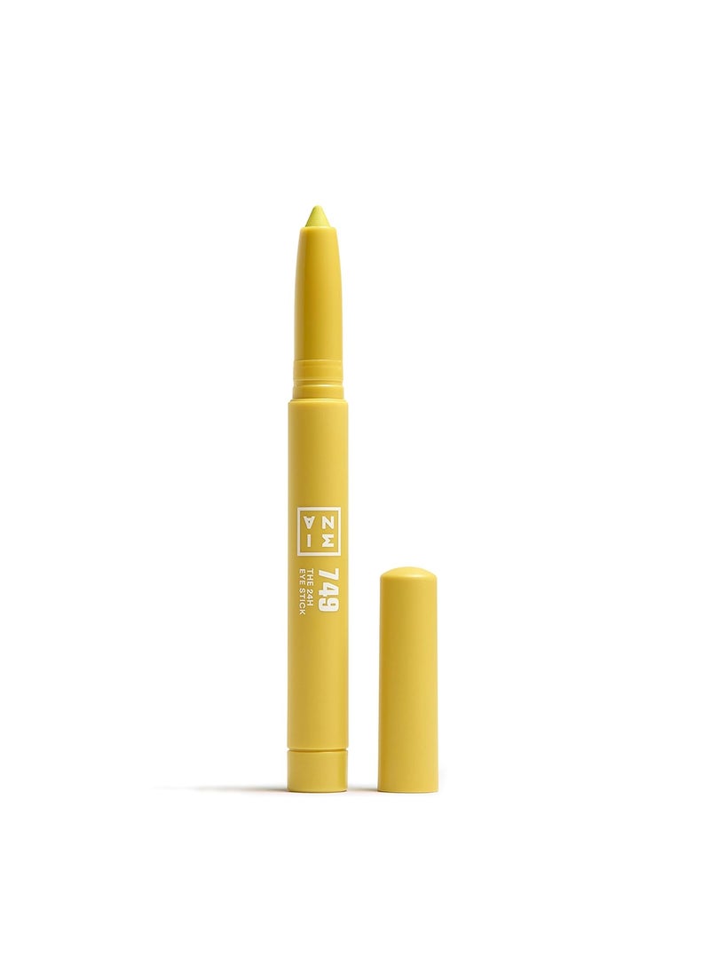 3INA The 24H Eye Stick - Creamy, Waterproof Formula - 2 In 1 Eyeshadow And Eyeliner - Highly Pigmented Shades - 24 Hour Long Lasting - Matte Finish - 749 Matte Pistachio Green - 0.049 Oz