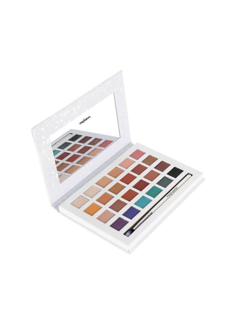 Profusion Cosmetics Royal Eyes 24 Color Eyeshadow Palette for Stunning Holiday Looks, Get Ready to Unleash Your Inner Queen with Luxurious Glamour, Raise Your Festive Look with Must Have Beauty Tools