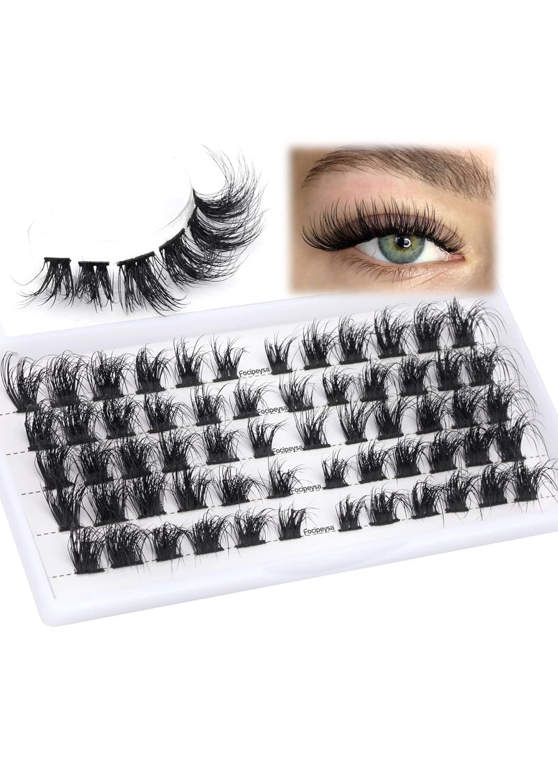 Cluster Lashes Extension DIY Individual Eyelash Extension Eyelashes Natural Look Individual Lashes Mixed Length Lash Clusters Extensions 0.10 Black Soft Lashes (0.10 Mixed Length 6mm-15mm)