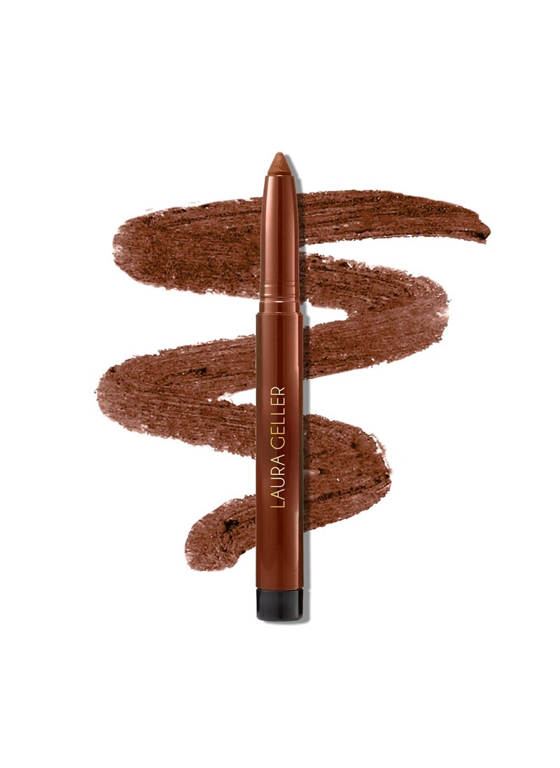 LAURA GELLER NEW YORK Kajal Longwear Kohl Eyeliner Pencil with Caffeine, Smooth & Blendable Makeup, Antique Bronze