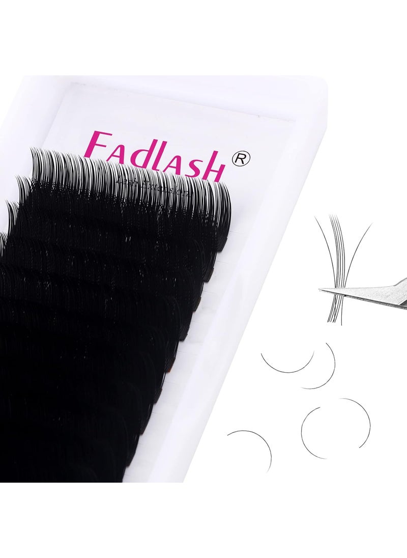 Eyelash Extension Supplies Classic Volume Lash Extensions Mixed Tray 0.07 D Curl 15-20mm Premium Silk Regular Volume Eyelash Extensions Soft Matte Black Salon Use.(0.07-D, 15-20mm Mix)